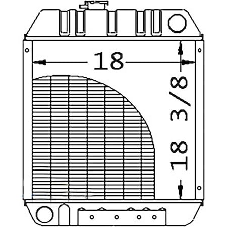 Aftermarket Radiator Fits Ford New Holland Skid Steer Loader L465 L565 LS140 L 86563887